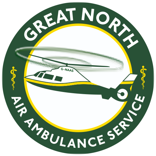 Presenting a cheque to Great North Air Ambulance Service
